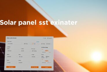 solar panel cost estimator
