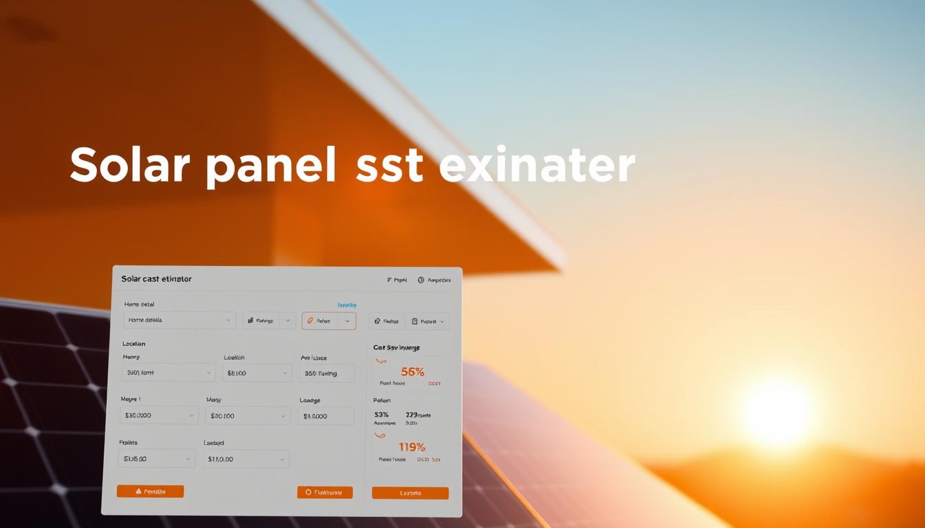 solar panel cost estimator
