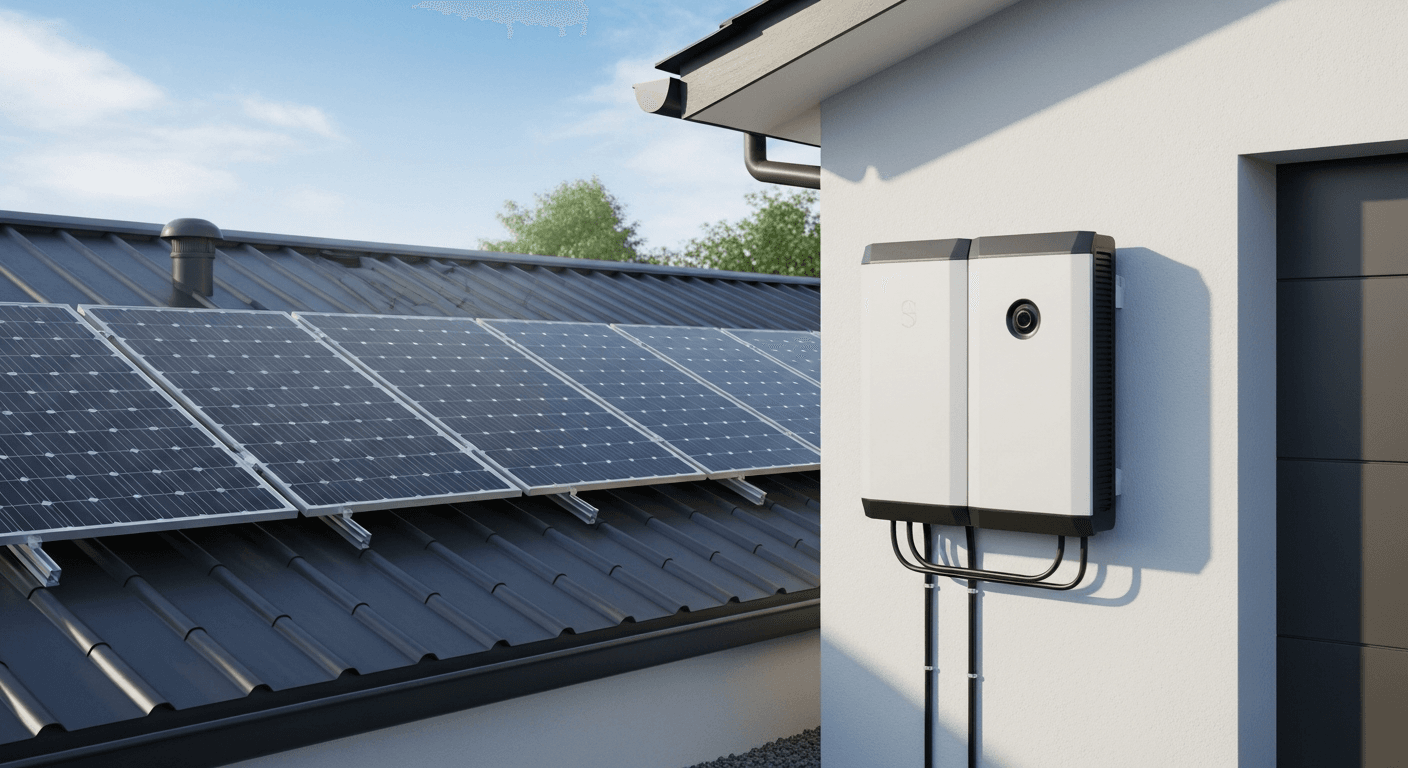 Système solaire avec batterie de stockage