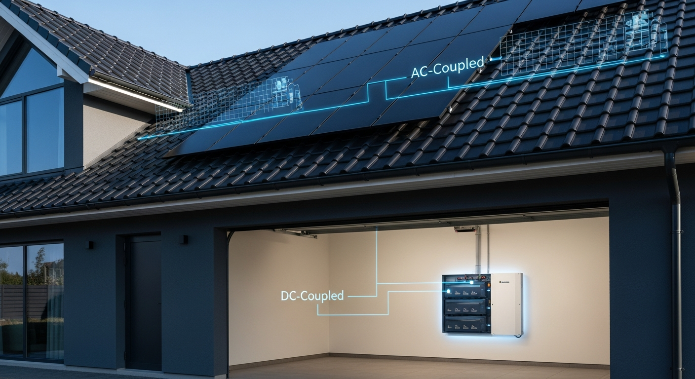AC-Coupled vs DC-Coupled Battery Storage: The Definitive Efficiency & ROI Guide