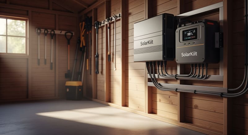 Solar Kit for Shed: Complete Sizing & Component Guide 2026