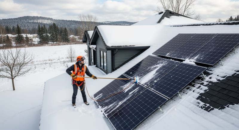 Solar Panel Snow Removal: Proven Safe Methods & Winter Guide