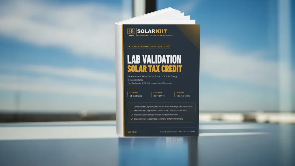 Solar Tax Credit Guide - performance testing and validation 2026